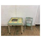 Baby Tenda Table and Folding Chair