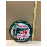 Mountain Dew 16-Inch Tin Advertising Sign