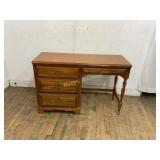 Wooden Writing Desk with Three Drawers