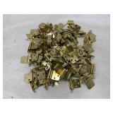 100 Brass-Plated 3-Inch Hinges