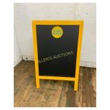 Yellow A-Frame Chalkboard