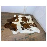 Cowhide with Brown and White