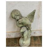 Concrete Cherub Garden Statue