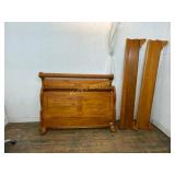 Wood Queen Sleigh Bed Frame