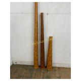 3 Woven Wood Didgeridoos