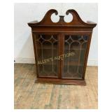Mahogany Cabinet with Glass Doors