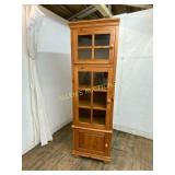 Wooden Cabinet With Glass Doors