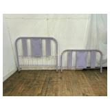 Metal Full Bed Frame with Rails