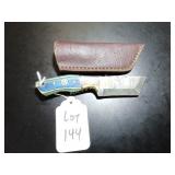 Japanese Tanto Damascus Hunting Knife with Sheath