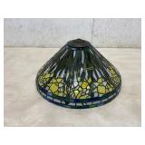 Stained Glass Lamp Shade With Floral Motif
