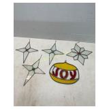 Stained Glass Ornaments, Stars and ï¿½Joyï¿½