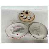 Giving Plates and Ceramic Apple Pie Dish
