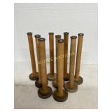 Vintage Wooden Textile Mill Bobbins