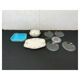 8 Glass, Ceramic, and Porcelain Pieces