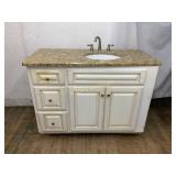 Bathroom Vanity With Granite Top and Sink