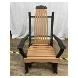 Poly-Wood Rocking Chair with Slatted Design