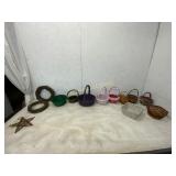 13 Wicker Baskets and Decorations