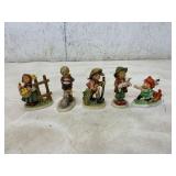 Collection of Five Goebel Porcelain Figurines