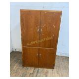 Four-Door Wooden Storage Cabinet