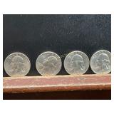 4 Uncirculated 1959 Silver Quarters