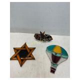 Three Stained Glass Decorations