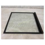 Framed Patterned Glassï¿½ With Bracket