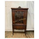 Wood Display Cabinet with Glass Door