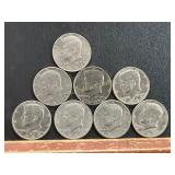 8 Kennedy Half Dollars
