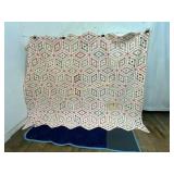 Hand-Stitched Patchwork Quilt