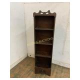 Tall Wooden Narrow Shelving Unit