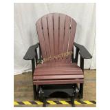 Poly- Wood and Metal Outdoor Glider Chair
