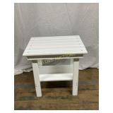 White Poly- Wood Side Table