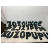 24 Plastic Molded Letters