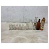 10 Assorted Glass Bottles