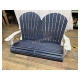 Poly-wood Adirondack-style Hanging Bench Swing