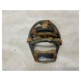 Vintage Leather and Metal Catcherï¿½s Mask