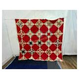 Hand-Stitched Patchwork Quilt