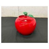 Ceramic Apple-Shaped Lidded Container