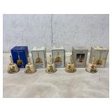 5 M.I. Hummel Annual Bell Ornaments