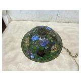 Floral Stained Glass Hanging Lamp Shade