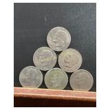 5 Eisenhower Dollar Coins