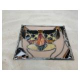 Stained Glass With Stylized Face