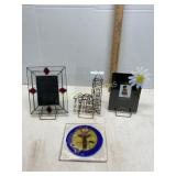 Glass and MetalFrames with Art Glass