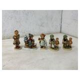 Five Hummel Porcelain Figurines