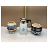 Ceramic Vases and Corning Ware Pitcher