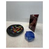 Glass Art Pieces Including Stained Glass