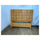 King Wood Bed Headboard and Footboard