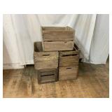5 Wooden Storage Crates