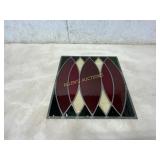 Leaded Stained Glass with Geometric Design