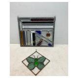 Geometric and Butterfly Stained Glass